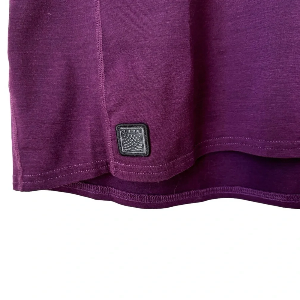 Bontrager Adventure Wool Blend Henley Top Purple Cycling Hiking Women's Size L - Picture 6 of 9